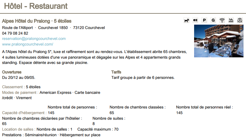 Exemple d'export PDF au format détaillé